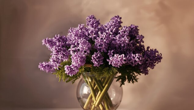 Hyacinth flowers displayed in a vase, ideal for floral arrangements