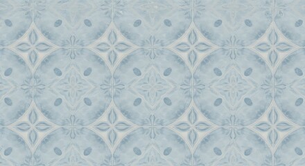 Elegant seamless 3D bas relief pattern with ornamental geometric shapes.