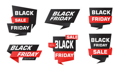Black Friday Sale Banners Set