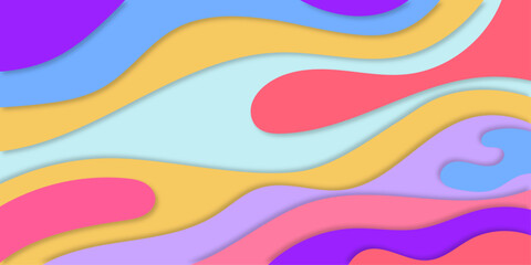 Paper style abstract background vector design.