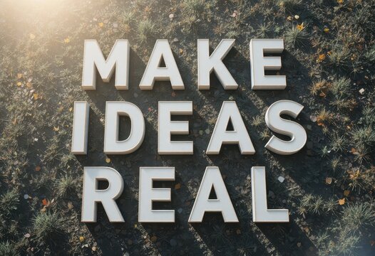 Creative Inspiration Message for Growth and Innovation in Nature Setting