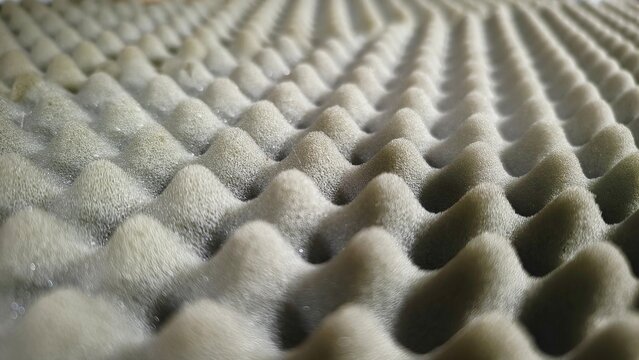 Acoustic foam sound dampening material background for studio recording