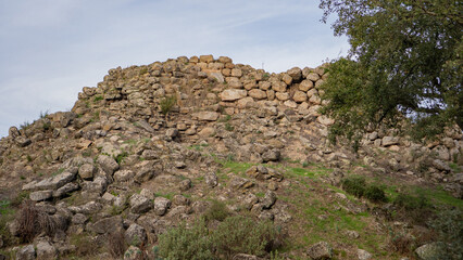 Sardinia Nuraghe, Ancient Nuraghe Noddule archaeological site in Sardinia