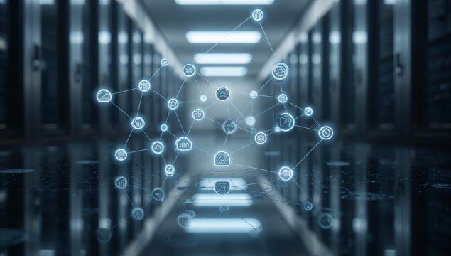 Cybersecurity & Cloud Infrastructure in Futuristic Data Center