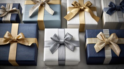 Eight Gifts of Hanukkah Wrapped in Blue, White, and Silver for Her – Elegant Holiday Surprise Box