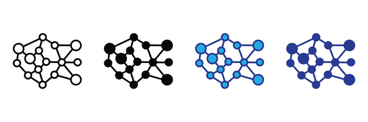 Network structure abstract connection nodes and lines, representing data flow, communication, or system architecture