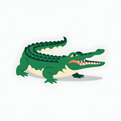 A alligator illustration vector style