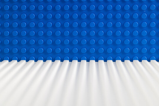 Blue and White LEGO Baseplates Building Background