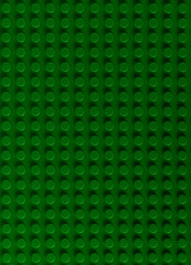 Obraz premium Vibrant Green LEGO Baseplate Top View Seamless Pattern