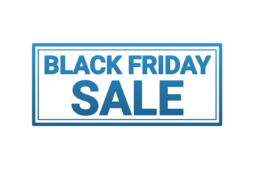 Blue Distressed Black Friday Sale Stamp