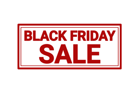 Red Distressed Black Friday Sale Stamp