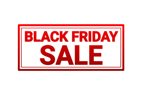 Red Distressed Black Friday Sale Stamp