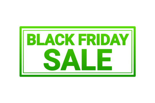 Green Distressed Black Friday Sale Stamp