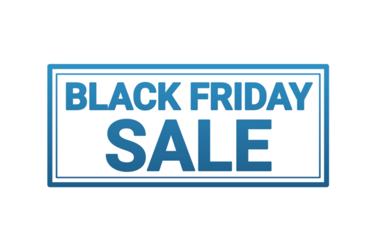 Blue Distressed Black Friday Sale Stamp