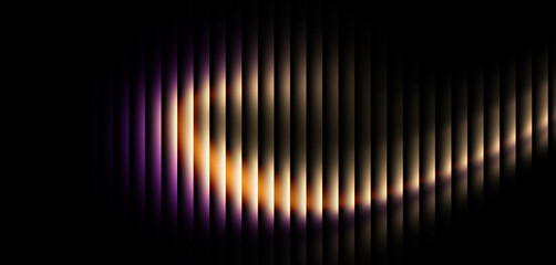 Stunning abstract light painting with dynamic vertical lines creating a sense of depth and motion,...