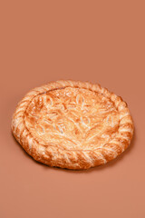 Artistic Pastry Pie with Intricate Dough Designs