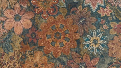 Ethnic Rug Design Suitable for Textile Applications, Fashion, and Home Decor