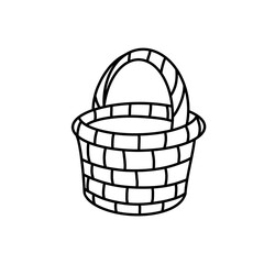 Wicker Basket Clipart 