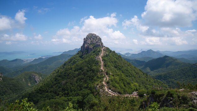 High Junk Peak, a natural landmark showcasing seasonal change