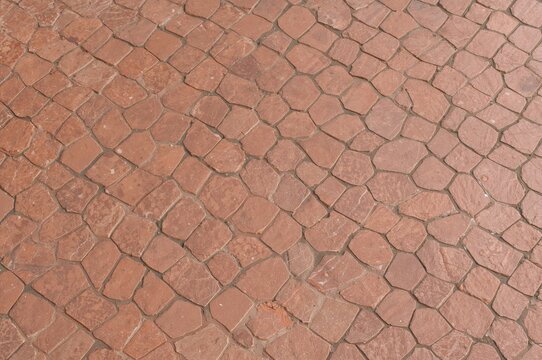 Outdoor hexagonal stone tiles for paving