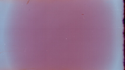 Blank grained film strip texture background with heavy grain, dust and light leak