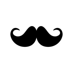 moustache icon isolate on transparent background.
