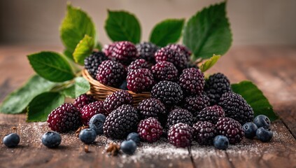 Acidic fruit, sweet mulberries, rich in antioxidants, beneficial berry choice