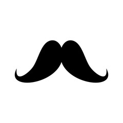 moustache icon isolate on transparent background.