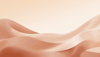 Abstract Liquid Wave Background Soft Peach Color Gradient