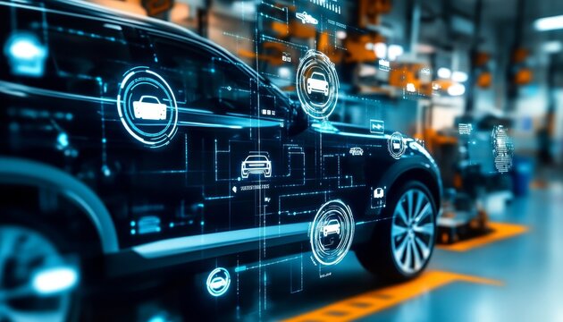 Innovative Automobile Industry with Advanced Technology and Virtual Interfaces for Future Vehicles