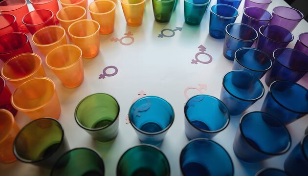 Rainbow Glass Circle