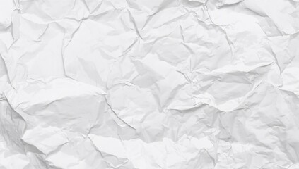 Obraz premium White wrinkled paper surface with texture for design and decoration