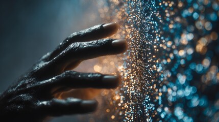 Seamless user-retailer digital connection in modern supply chains. Sophisticated pose. Navigating reverse supply chain with enhanced interactive displays. Designer fashion. Lavish clothing.