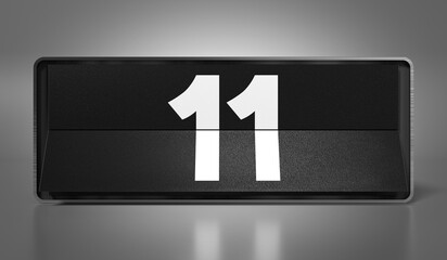 11 - calendar with day of a month - 3D illustration