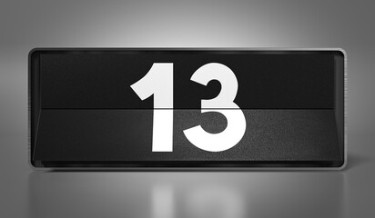 13 - calendar with day of a month - 3D illustration