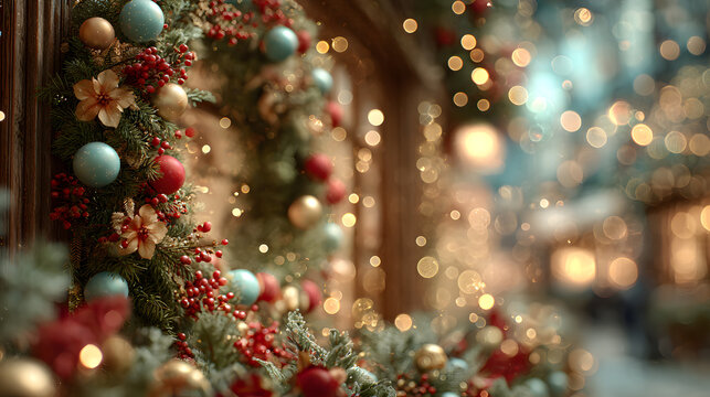 background with christmass decoration