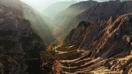 Punto Panoramico Dolomiti mountains, majestic view of the popular place, nature background