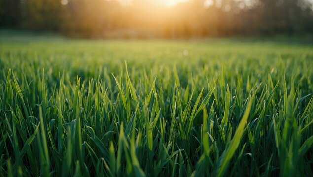 Grass in a meadow, seasonal change