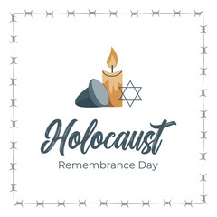 Holocaust Remembrance Day  Vector Design
