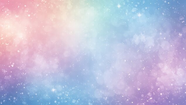 Rainbow-colored abstract backdrop with soft lighting, suitable for editorial header background