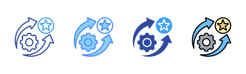 Performance Icon, Multi Styles Icon Set