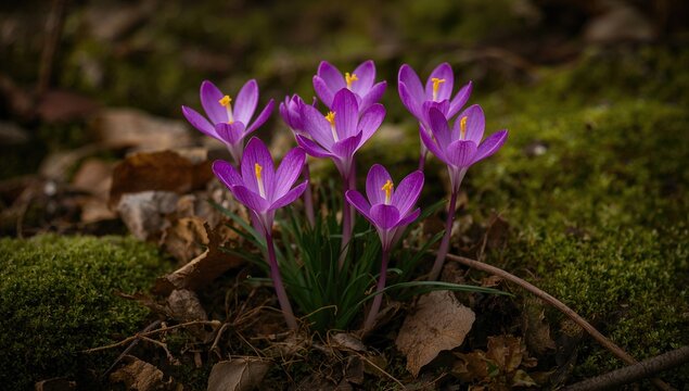 Colchicum speciosum - fall flowering bulbs, seasonal change