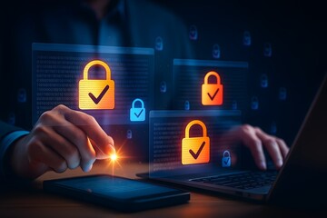 Cybersecurity Technology Concept — Data Protection, Network Security, and Digital Privacy