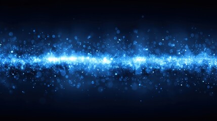 Obraz premium Stunning celestial background with sparkling particles creating a mesmerizing night sky effect, perfect for cosmic themes and digital art projects