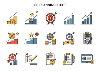 Set of business and finance icons