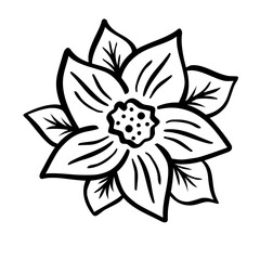 Cute Doodle Christmas Vector Clipart Set,Hand Drawn Holiday Elements
