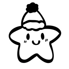 Cute Doodle Christmas Vector Clipart Set,Hand Drawn Holiday Elements
