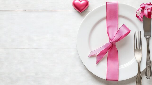 Celebrate love with an elegant Valentine's Day table setting adorned with pink roses and delightful details