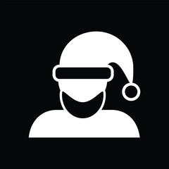 Santa Claus Avatar Silhouette Icon