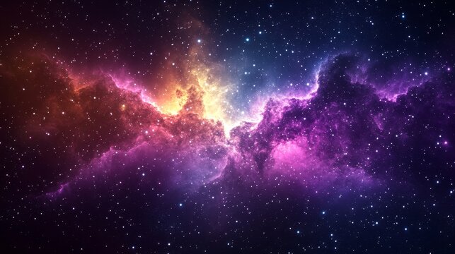 Stunning Nebula in Deep Space A Colorful Display of Cosmic Wonders and Celestial Beauty Revealed